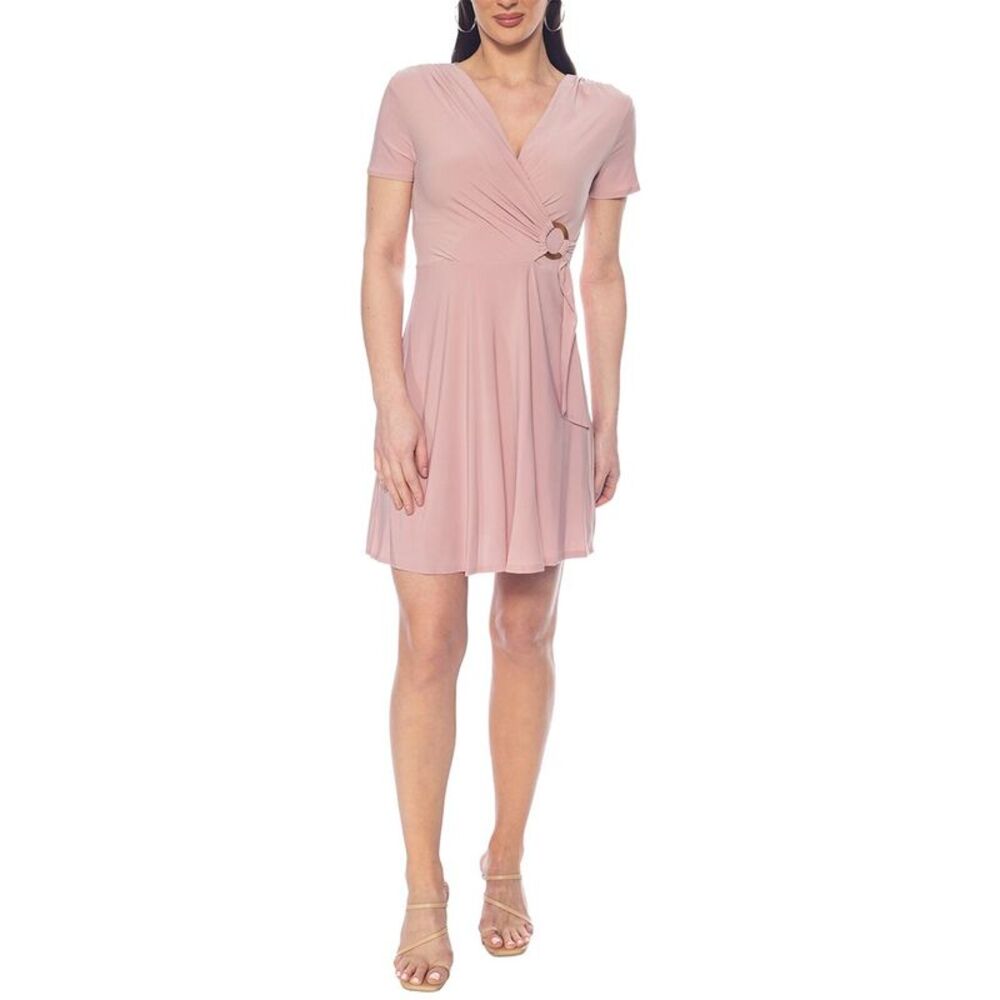 Tash + Sophie Womens  Wrap Dress, Pink